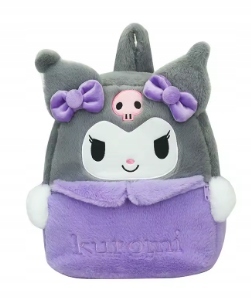 Rozkošný Mäkký Batoh Kuromi v štýle kawaii - must-have pre fanúšikov Sanrio